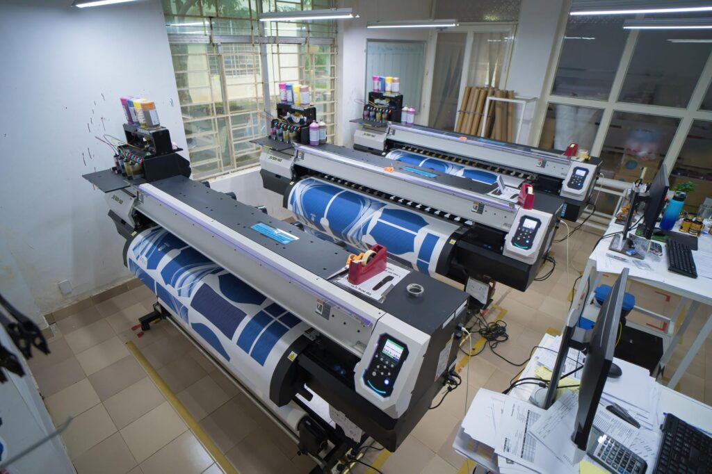 ba ria vietnam oct 20 2022 interior factory large printing machine paper business printing room sublimation concept 620624 4565